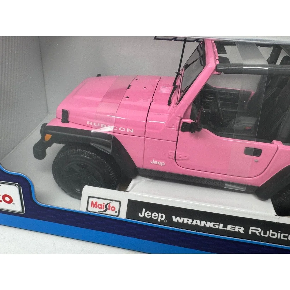 Maisto Jeep‎ Wrangler Rubicon 2DR Special Edition 1:18 Diecast Jeep PINK NEW